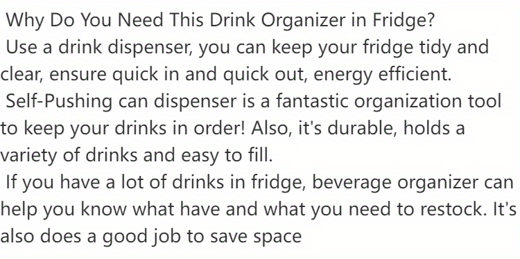dropship 1 Set 3/4/5 Rows Soda Can Dispenser, Refrigerator Bottle Can Organizer, Self-Pushing Soda Can Dispenser Holds Up To 12 Cans, Beverage Storage For Pantry/Vending Machine