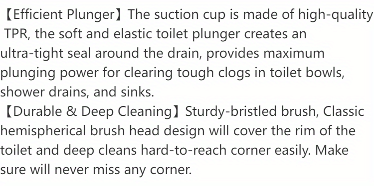 dropship 1set 2-in-1 Toilet Plunger and Brush with Holder - Efficient Bathroom Cleaning Tool with Caddy Stand - Essential Bathroom Accessories