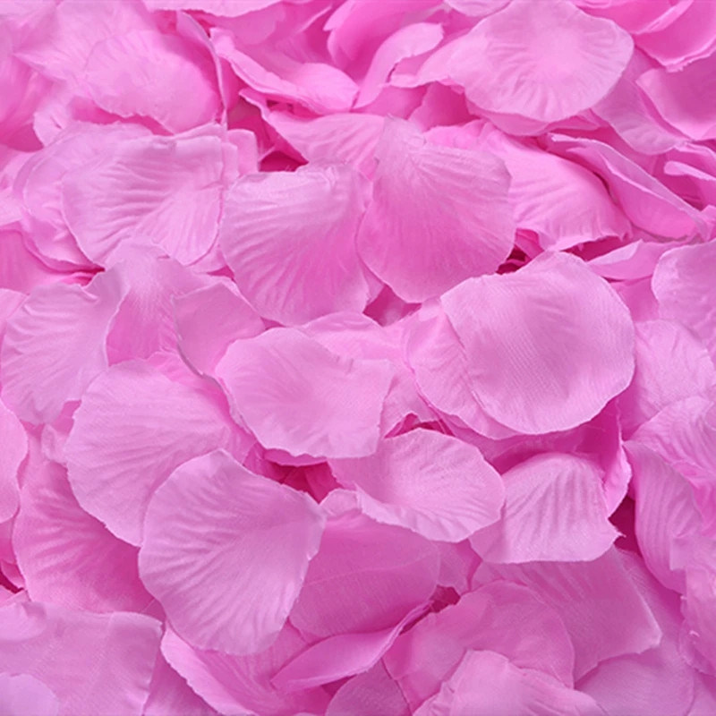dropship Artificial Rose Petal Artificial Flower Silk Petals Valentine Day Wedding Flower Decoration Flowers