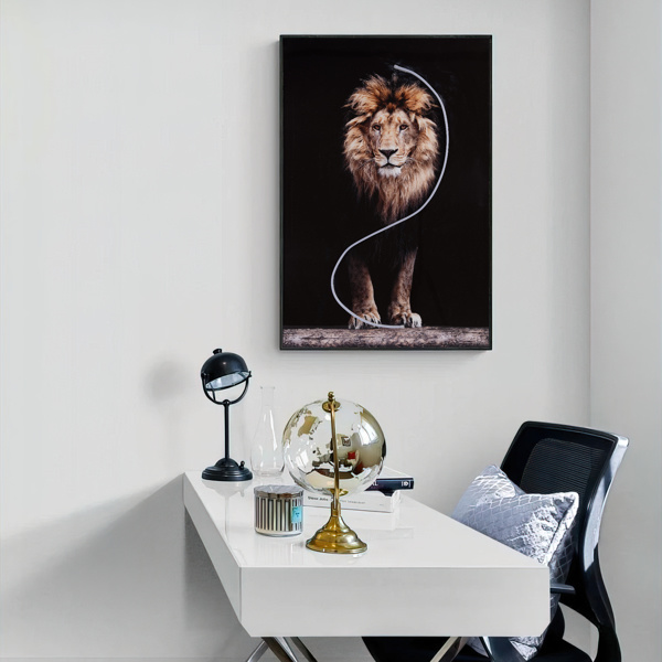 dropship Lion Art Print,wall lamp,holiday gifts