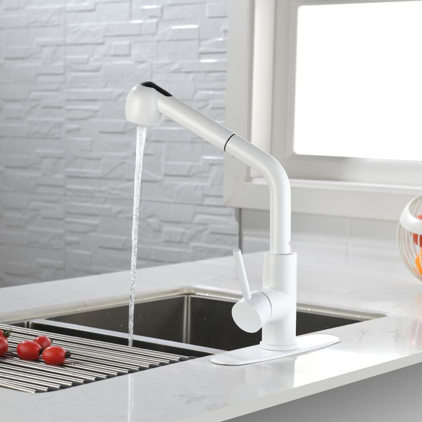 dropship Single Handle Pull Down Sprayer Kitchen Sink Faucet