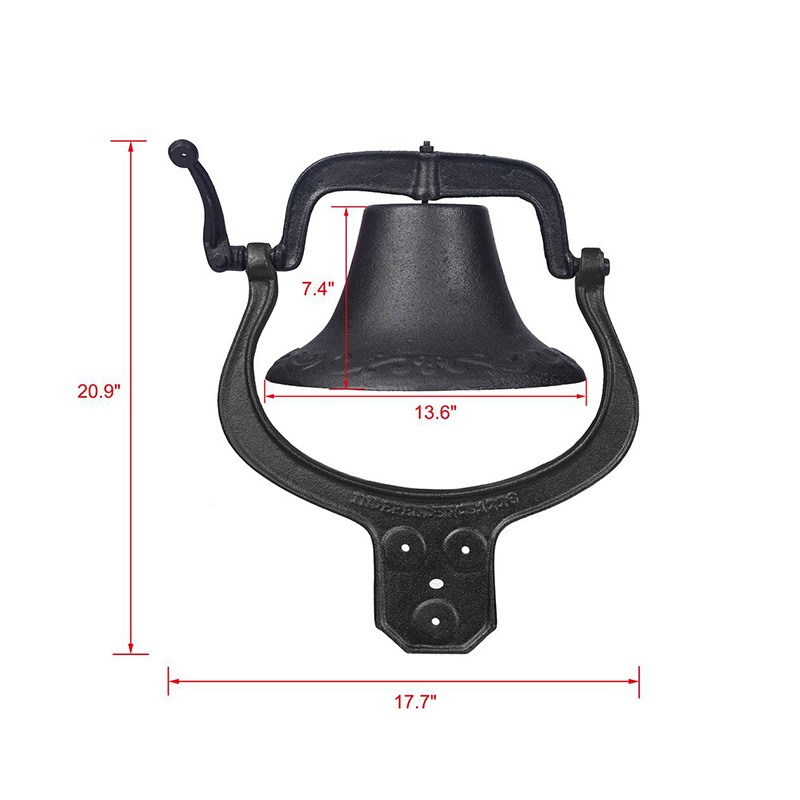 dropship Large Cast Iron Bell Dinner Bells Door Bell