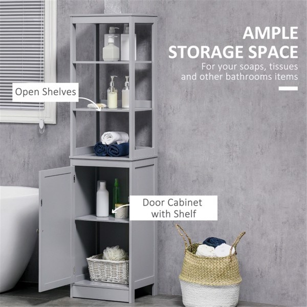dropship Bathroom Storage Cabinet-Gray