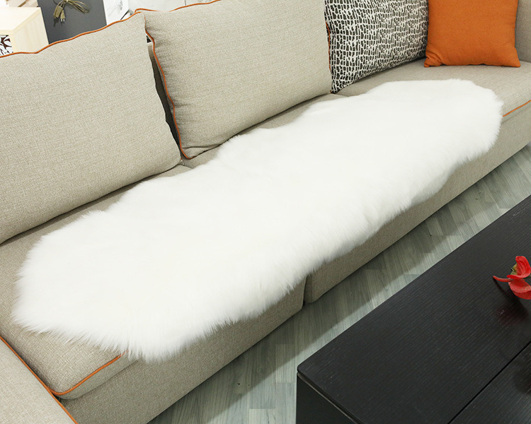 dropship New Carpet Plush Soft Sheepskin Bedroom Carpet Imitation Wool Pad Long Hair Bedside Mat Sofa Cushion Rugs Living Room Fur Carpet