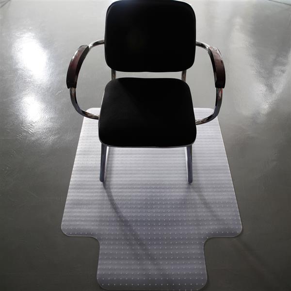 dropship 90 x 120 x 0.22cm PVC Home-use Protective Mat Chair Pad with Nail for Floor Chair Transparent
