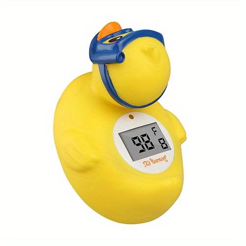 dropship Digital Water Thermometer and Room Thermometer for Baby Bath Tub and Pool - Includes Duck Floating Toy with Temperature Warning - Perfect Gift for Newborns and Toddlers