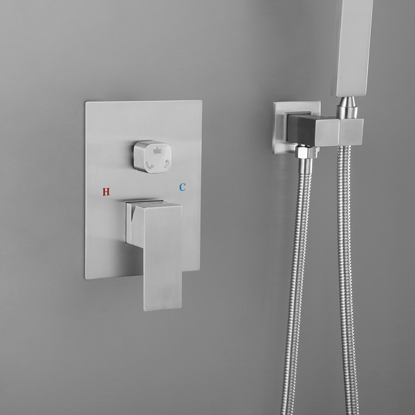 dropship Shower System 10 Inch Square Bathroom Luxury Rain Mixer Shower Combo Set