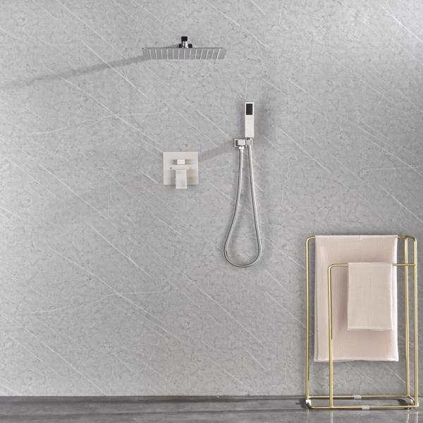 dropship 12" Rain Shower Head Systems Wall Mounted Shower