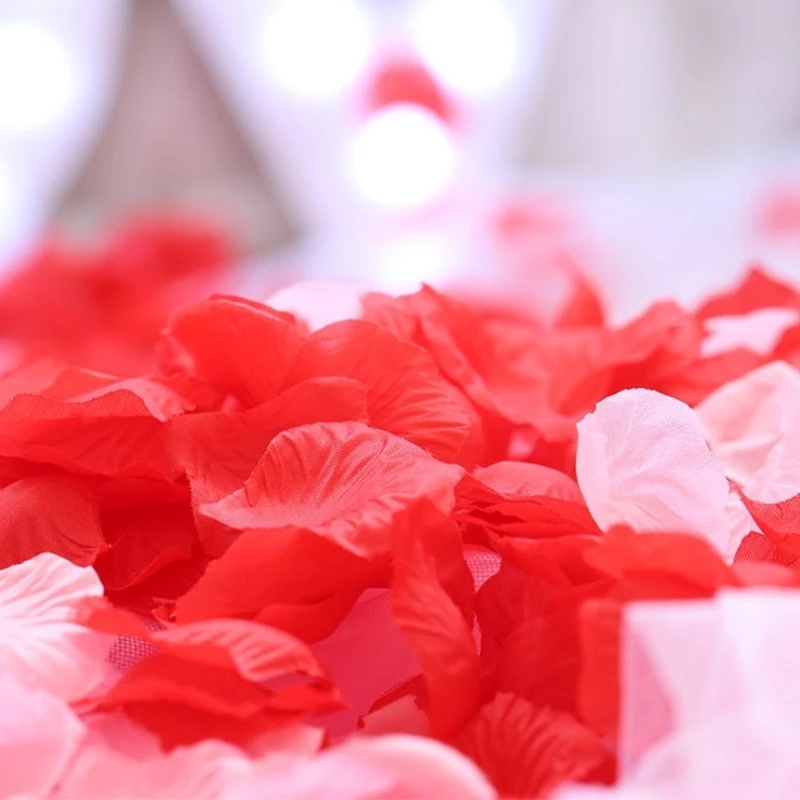 dropship Artificial Rose Petal Artificial Flower Silk Petals Valentine Day Wedding Flower Decoration Flowers