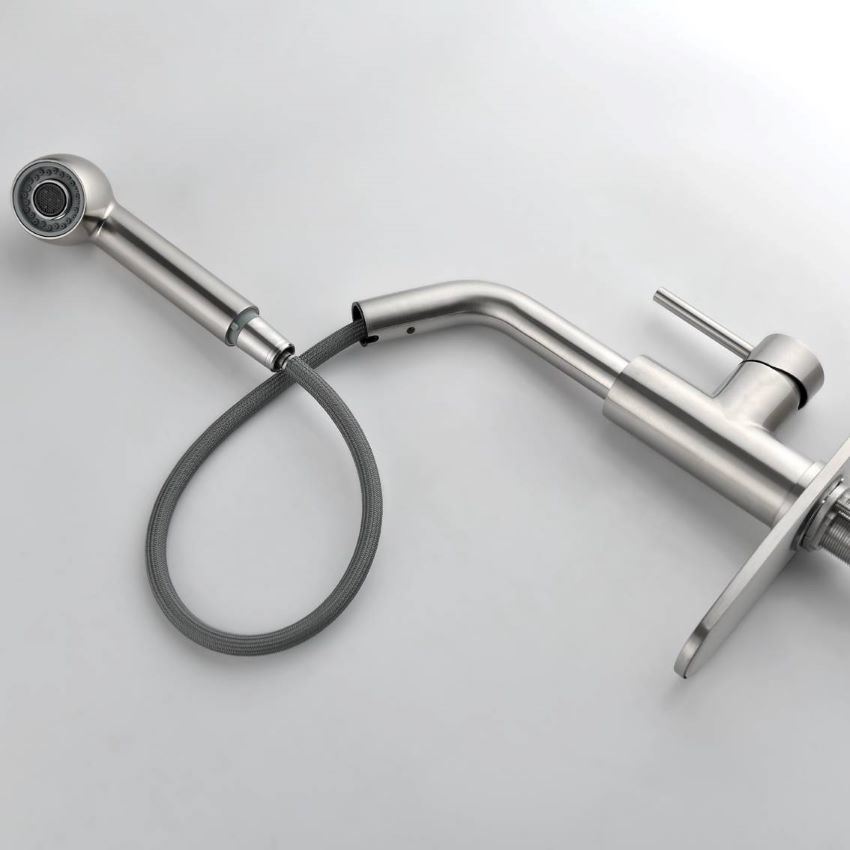 dropship Single Handle Pull Down Sprayer Kitchen Sink Faucet