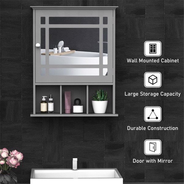 dropship Bathroom Cabinet with Mirror