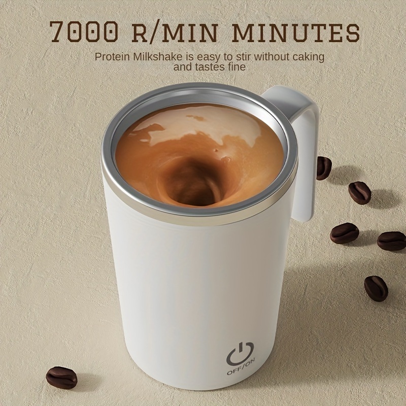 dropship 1pc Rechargeable Self-Stirring Mug - Magnetic Stirring Cup for Coffee, Milk, and Cocoa - Perfect for Home, Office, and Travel