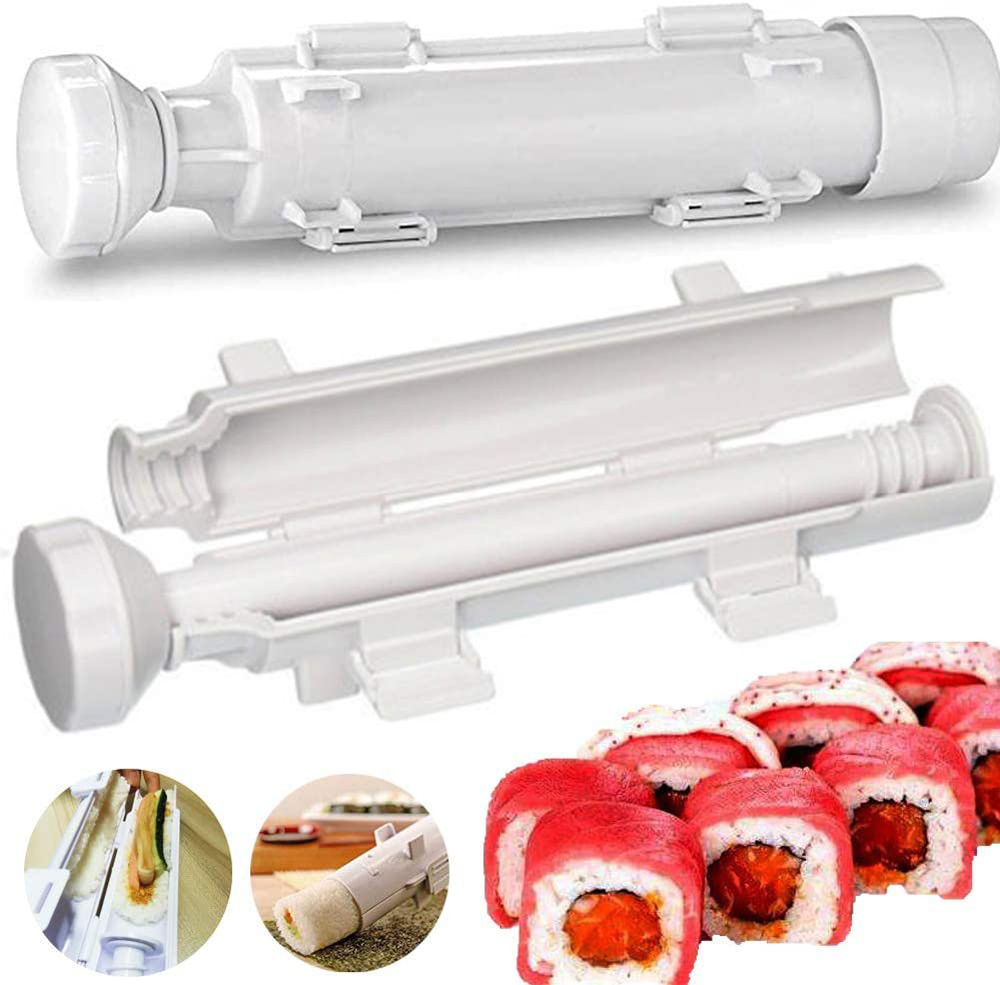 dropship 1pc Sushi Maker Set - Quick and Easy DIY Rice Mold Bazooka Roller Kit with Vegetable and Meat Rolling Tool - Perfect for Home Cooking and Entertaining