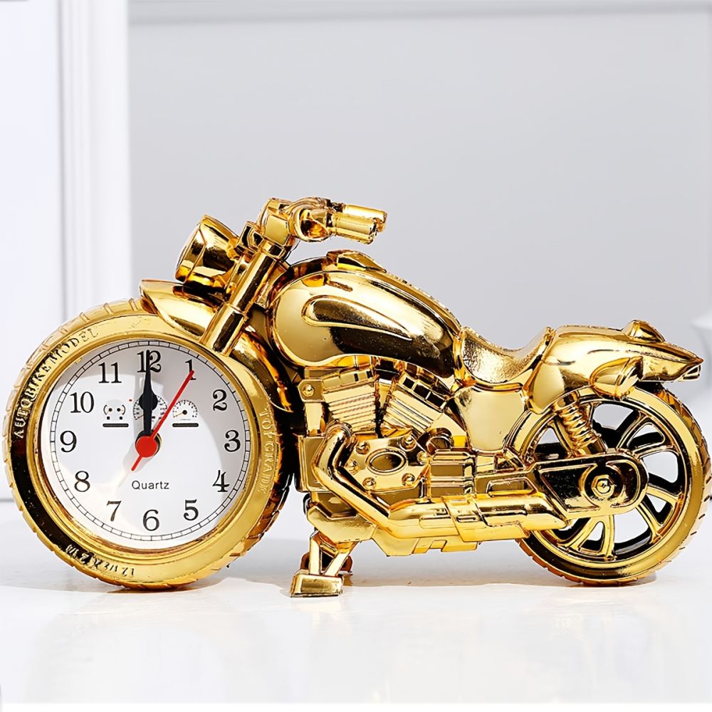 dropship Unique Motorcycle-Shaped Alarm Clock - Add a Creative Touch to Your Decor!