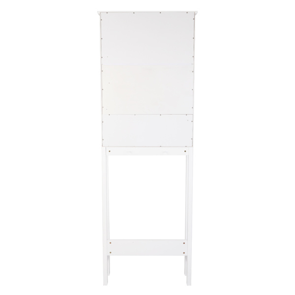 dropship FCH Double Door Fork Toilet Cabinet White