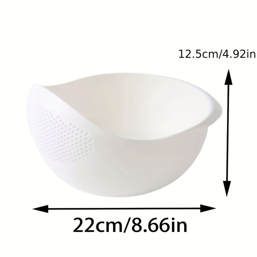 dropship 1pc/2pcs/3pcs Multi-Functional Kitchen Washing Basket Basin - Drain Water, Wash Rice, Perfect For Cleaning Vegetables And Fruits, And More With Convenient