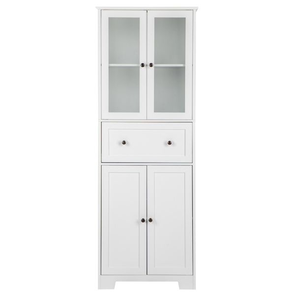 dropship FCH MDF Spray Paint 4 Doors 1 Pump Bathroom Cabinet White