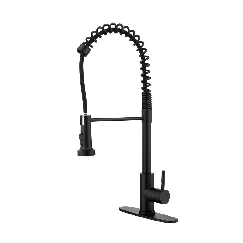 dropship Household & Commercial Pull-Down Sprayer Spring Kitchen Sink Faucet