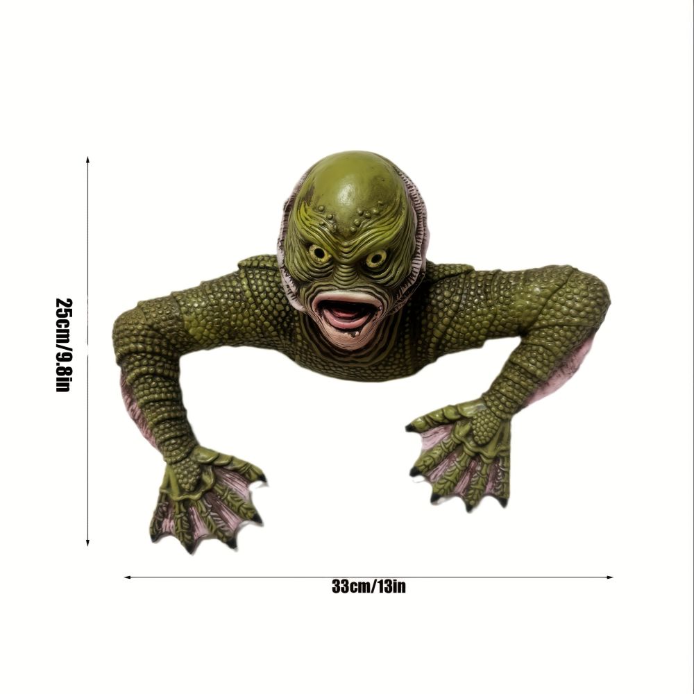 dropship 1pc Ancient Tomb Creature Lizard Man - Pure Latex, Awesome Texture - Perfect for Halloween Room Decor, Outdoor & Indoor Decoration