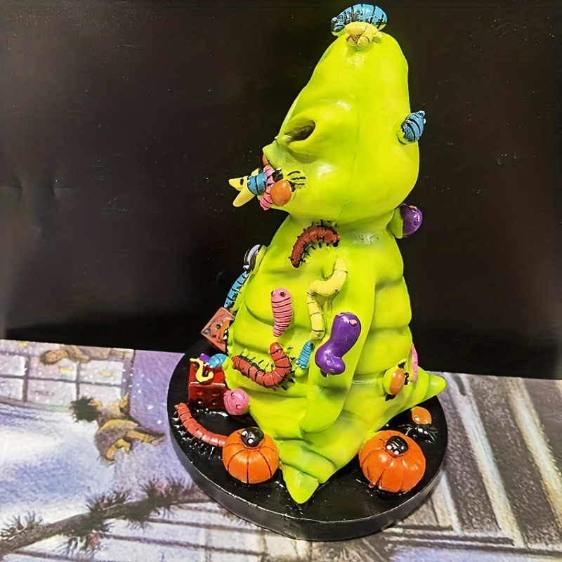 dropship 1pc, Resin Halloween Witch Figurine - Perfect Table Decoration for Christmas Parties and Kids Novelty Gift