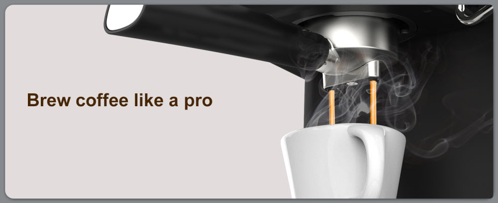 dropship Espresso Machine with Milk Frother, 20 Bar Pump Pressure Coffee Machine, 1.5L/50oz Removable Water Tank, 1050W Semi-Automatic Espresso/Latte/Cappuccino Machines for Home Barista, Office