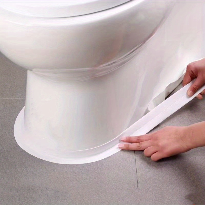 dropship 1roll Waterproof Mildew-proof Toilet Caulk Strip, Self-Adhesive Sealing Tape For Kitchen Bathroom, Bathroom Waterproof Tape To Avoid Wet, Kitchen Sink Beautiful Seam Stickers