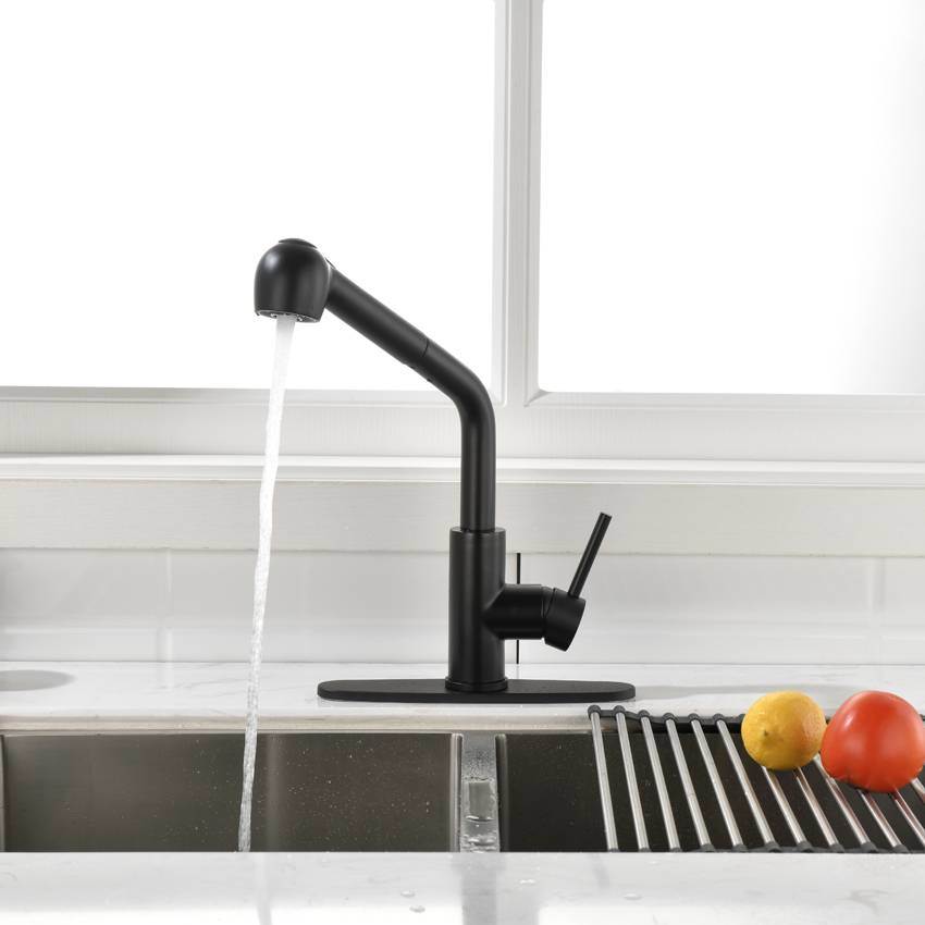 dropship Single Handle Pull Down Sprayer Kitchen Sink Faucet