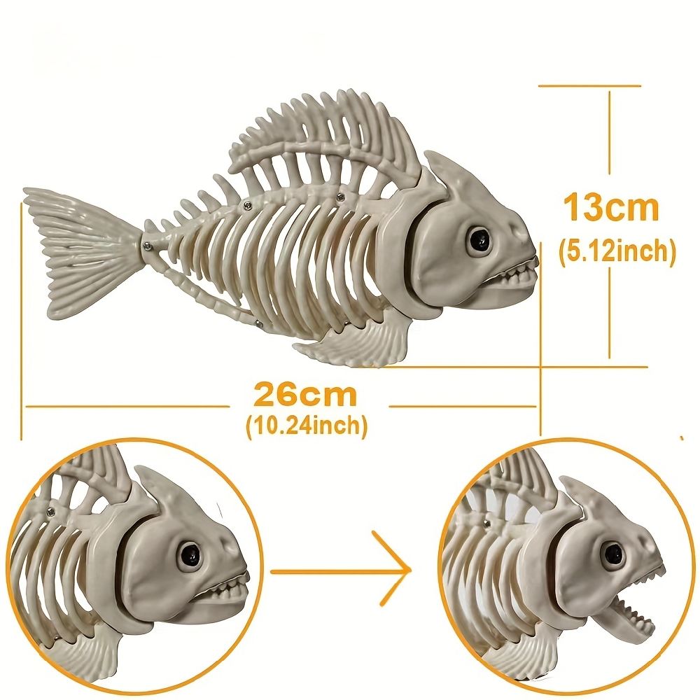 dropship Spook Up Your Home with this Life-Size Skeleton Fish Decoration!