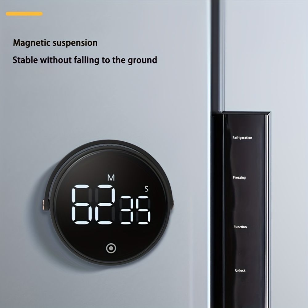 dropship Timer, Kitchen Timer, Digital Timer , Large LED Magnetic Countdown , Precise Timing For Cooking, Work, Study And Fitness(Black)