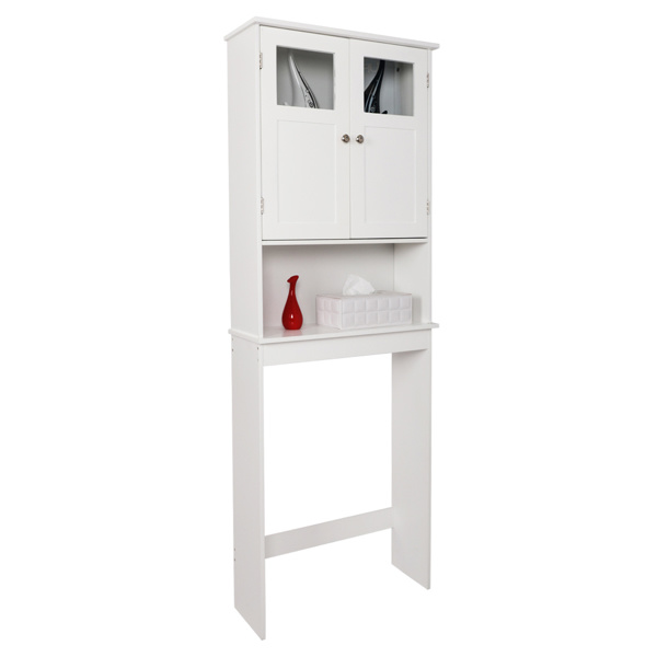 dropship FCH Double Doors Bathroom Cabinet White
