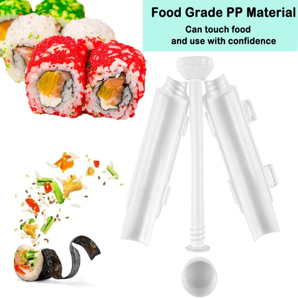 dropship 1pc Sushi Maker Set - Quick and Easy DIY Rice Mold Bazooka Roller Kit with Vegetable and Meat Rolling Tool - Perfect for Home Cooking and Entertaining