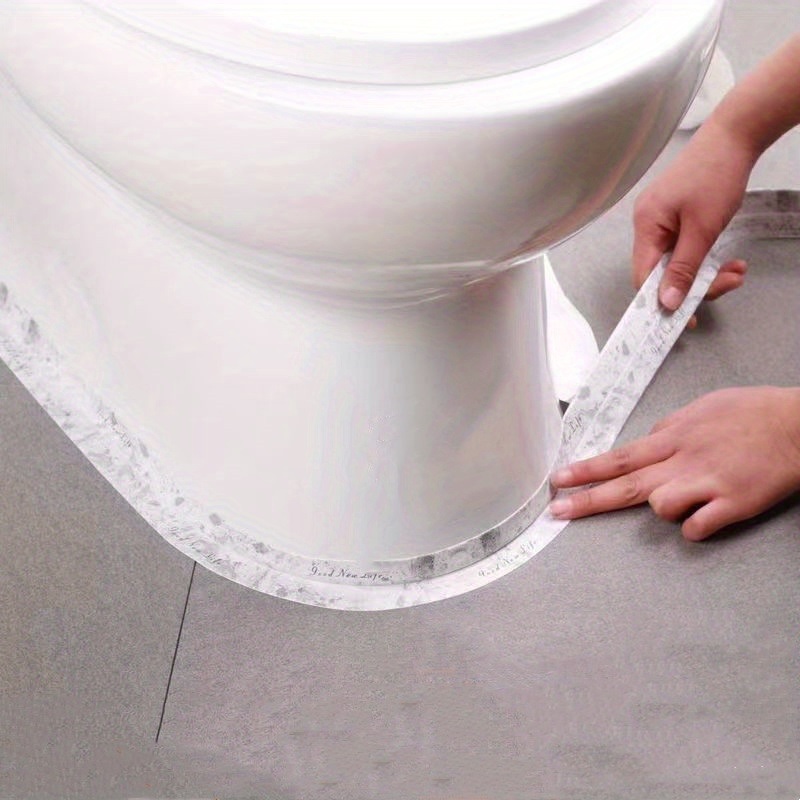 dropship 1roll Waterproof Mildew-proof Toilet Caulk Strip, Self-Adhesive Sealing Tape For Kitchen Bathroom, Bathroom Waterproof Tape To Avoid Wet, Kitchen Sink Beautiful Seam Stickers