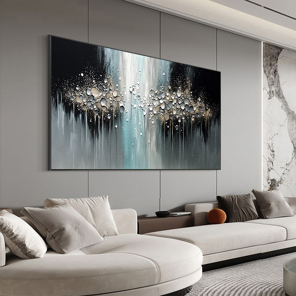 dropship Handmade Oil Painting Abstract Texture Oil Painting On Canvas Large Wall Art Original White Painting Minimalist Art Custom Painting Modern Living Room Decor