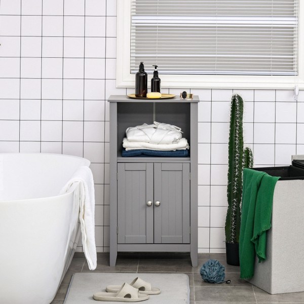 dropship Bathroom Storage Cabinet-Grey