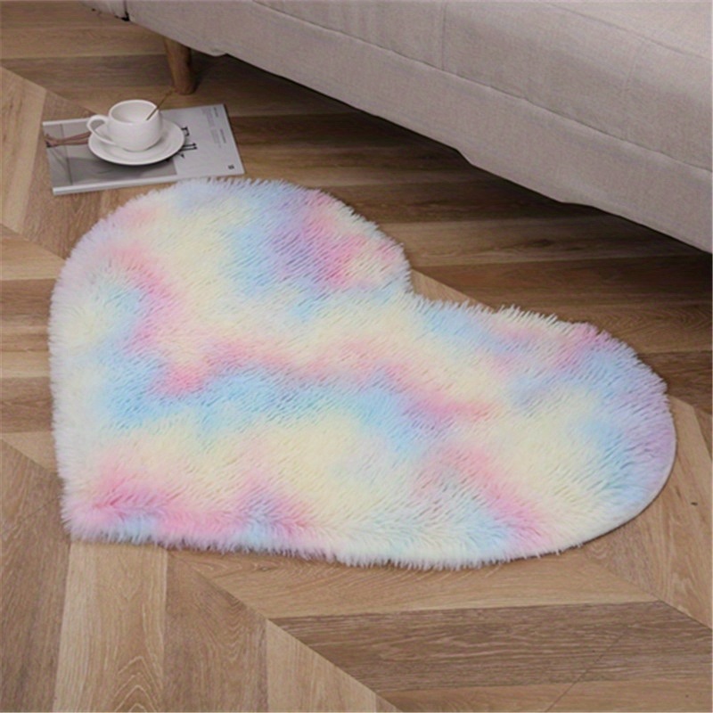 dropship 1pc, Tie-dye Silk Wool Area Rug, Plush Carpet, PV Velvet Floor Mat, 27.56*31.5inch