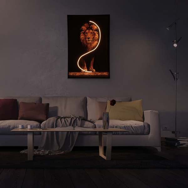 dropship Lion Art Print,wall lamp,holiday gifts